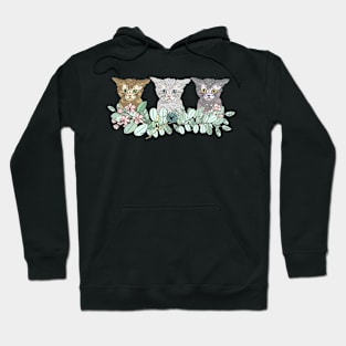 Triple Kitties Hoodie